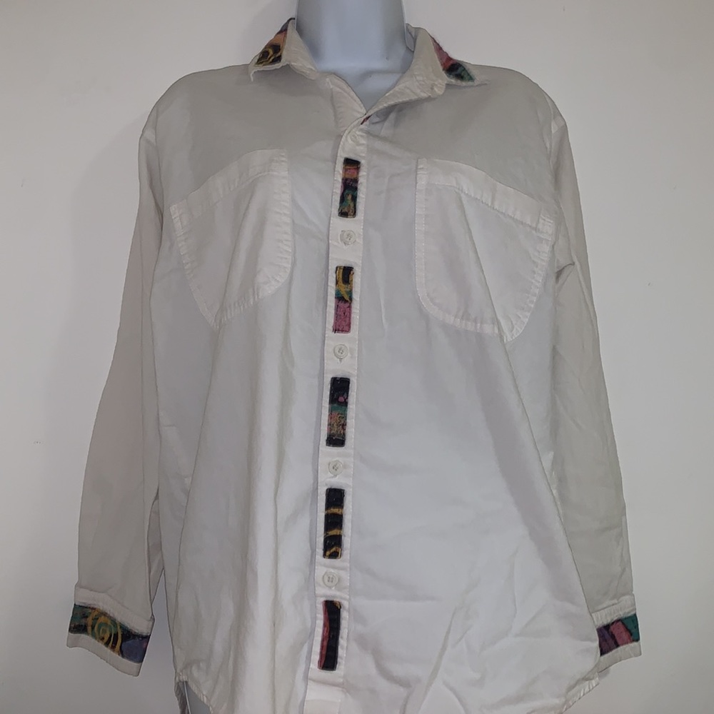 Vintage Abstract Button Up - image 1